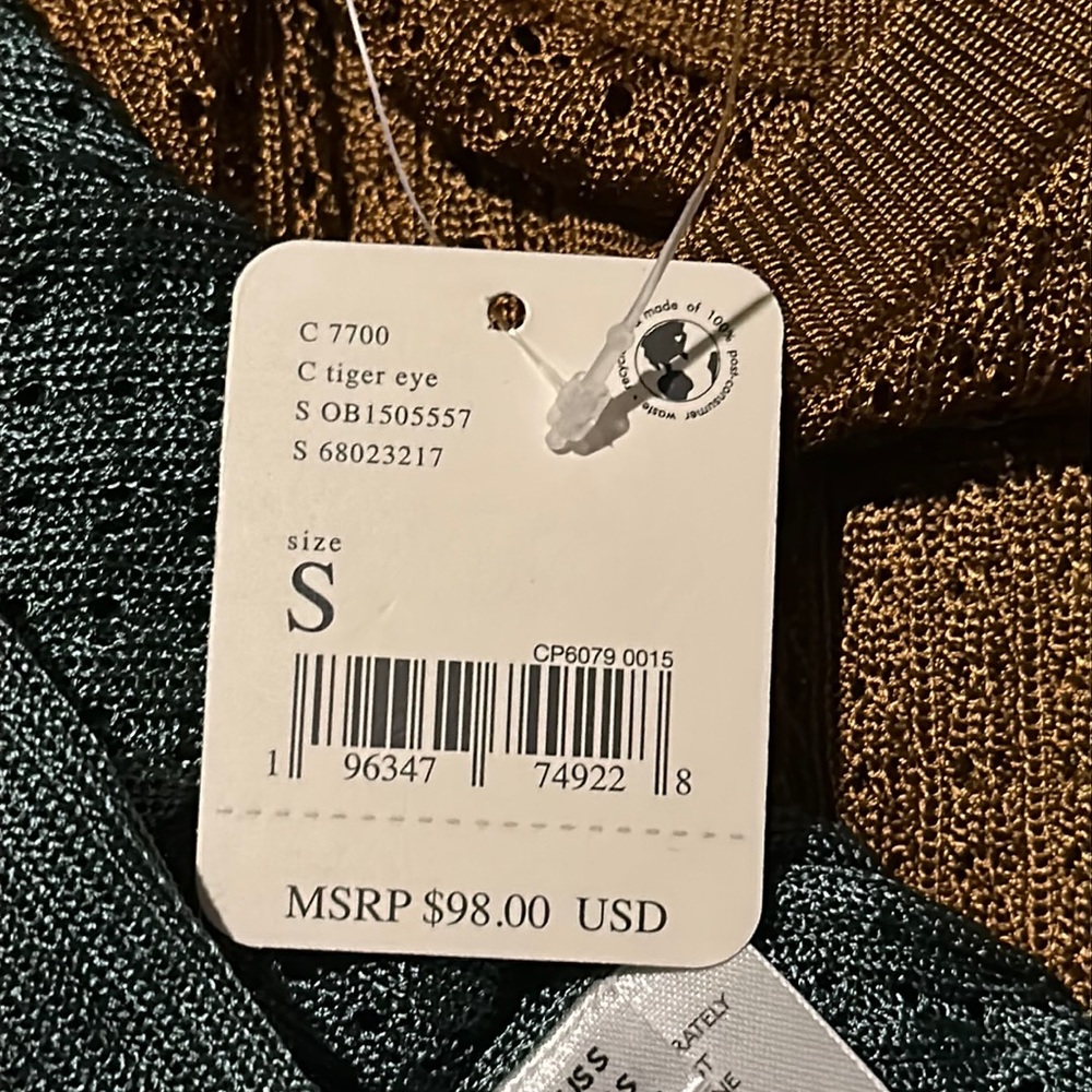 Free People H2O Crew Pullover Cropped NWT Small - Picture 5 of 5